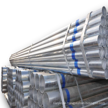 Rohrhersteller für Gewächshaus Carbon rundes nahtloses verzinktes Stahlrohr